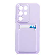 Чехол-накладка - SC337 с картхолдером для "Realme C85 5G" (light violet) (243760)