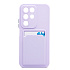 Чехол-накладка - SC337 с картхолдером для "Realme C85 5G" (light violet) (243760)