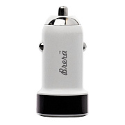 Адаптер Автомобильный Brera CAU1-2A 1USB/5V/2A (white+black)