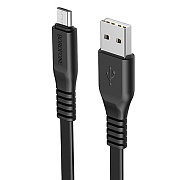 Кабель USB - micro USB Borofone BX23 Wide 12W 100см 2,4A  (black)