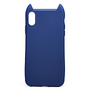 Чехол-накладка - SC129 для "Apple iPhone XS Max" (dark blue) ..