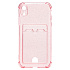 Чехол-накладка - SC300 с картхолдером для "Apple iPhone XR" (pink)