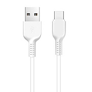 Кабель USB - Type-C Hoco X20 Exotic Radiance  100см 2,4A  (white)