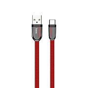 Кабель USB - Type-C Hoco U74  120см 3A  (red)