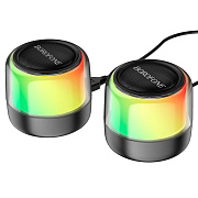 Компьютерная акустика Borofone BP12 Colorful 2in1 (black)