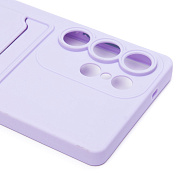 Чехол-накладка - SC337 с картхолдером для "Samsung Galaxy S25 Ultra" (light violet) (239049)