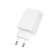 Адаптер Сетевой Borofone BAS76A PD+QC3.0 USB/Type-C 3A/30W (white)