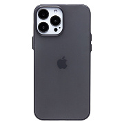 Чехол-накладка - PC091 для "Apple iPhone 13 Pro Max" (matte transparent/black) (232325)