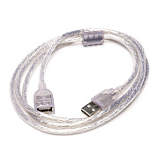 Кабель-удлинитель USB Glossar 7,5W 150см 1,5A  (silver)