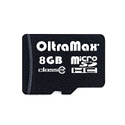 Карта флэш-памяти MicroSD  8 Гб OltraMax без SD адаптера (class 4)