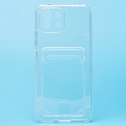Чехол-накладка - SC276 с картхолдером для "Xiaomi Mi 11 Lite/Mi 11 Lite 5G/11 Lite 5G NE" (transparent) (210442)