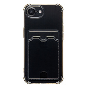 Чехол-накладка - SC276 с картхолдером для "Apple iPhone 16e" (black)
