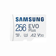 Карта флэш-памяти MicroSD 256 Гб Samsung +SD адаптер (class 10) UHS-1 U3+ Evo Plus (до130 MB/s) 