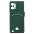 Чехол-накладка - SC315 с картхолдером для "OPPO realme C31" (dark green)