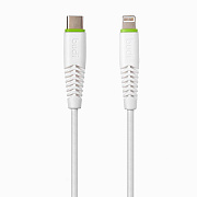 Кабель Type-C - Apple lightning budi M8J150TL20  20см 1,5A  (white)