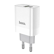 Адаптер Сетевой Hoco C80A Rapido PD QC3.0 USB/Type-C 3A/20W (white)