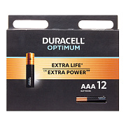 Батарейка AAA Duracell LR03 OPTIMUM (12-BL) (12/96)