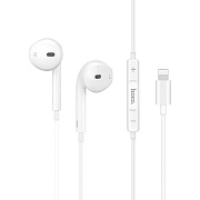 Проводные наушники с микрофоном вкладыши Hoco L7 Plus Original series Lightning  (white)