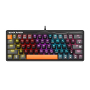 Клавиатура Defender Black Raven GK-417 игровая механическая  (63кн, OUTEMU Red) (gray)