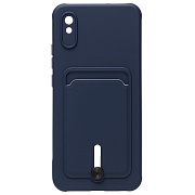 Чехол-накладка - SC304 с картхолдером для "Xiaomi Redmi 9A/Redmi 9i" (dark blue) (208497)