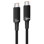 Кабель Type-C - Type-C Hoco U153 Extreme 100W 120см   (black)