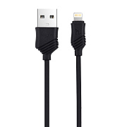 Кабель USB - Apple lightning Hoco X6 Khaki  100см 2,4A  (black)