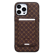 Чехол-накладка - SM022 SafeMag c картхолдером  для "Apple iPhone 13 Pro Max" (coffee)
