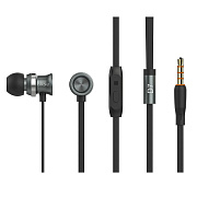 Проводные наушники с микрофоном внутриканальные Celebrat D7 Jack 3,5  (black)