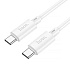 Кабель Type-C - Type-C Hoco X88 PD 60W 200см 3A  (white)
