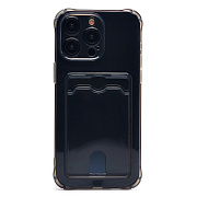 Чехол-накладка - SC276 с картхолдером для "Apple iPhone 15 Pro Max" (black)