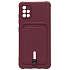 Чехол-накладка - SC304 с картхолдером для "Samsung SM-A515 Galaxy A51 4G" (bordo) (208737)