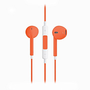 Проводные наушники с микрофоном вкладыши - MD827ZM Jack 3,5  (dark orange)