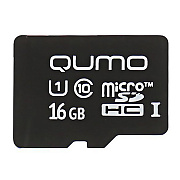 Карта флэш-памяти MicroSD 16 Гб Qumo без SD адаптера (class 10) UHS-I 3.0