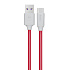 Кабель USB - Type-C Hoco X11 5A Rapid 25W 120см 5A  (white/red)