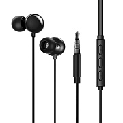 Проводные наушники с микрофоном внутриканальные Borofone BM45 Sound wave Jack 3,5  (black)