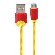 Кабель USB - micro USB Remax RC-114m Chips 12W 100см 2,4A  (yellow)