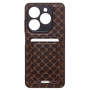 Чехол-накладка - SM022 c картхолдером для "TECNO Spark 20/Spark 20C" (coffee)