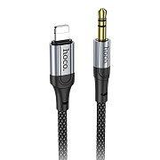 Кабель Lightning - 3.5mm Hoco UPA26  100см   (black)