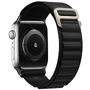 Ремешок - ApW27 Alpine Loop Apple Watch 42/44/45/49 mm текстиль (black)
