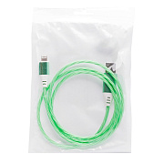 Кабель USB - Apple lightning - Luminous 10W 100см 2A  (green)
