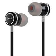 Проводные наушники с микрофоном внутриканальные Hoco M16 Ling saund metal universal Jack 3,5  (black)