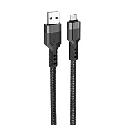Кабель USB - micro USB Hoco U110 12W 120см 2,4A  (black)
