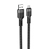 Кабель USB - micro USB Hoco U110 12W 120см 2,4A  (black)