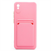 Чехол-накладка - SC315 с картхолдером для "Xiaomi Redmi 9A/Redmi 9i" (pink)