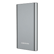 Внешний аккумулятор Borofone BT19 10 000mAh Micro USB/USB*2 (metal grey)