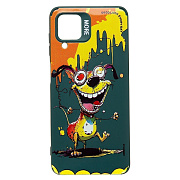 Чехол-накладка - SC335 для "Samsung Galaxy A12"  (собака) (dark green)