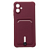 Чехол-накладка - SC304 с картхолдером для "Samsung Galaxy A06" (bordo) (235676)