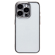 Чехол-накладка - PC073 с закрытой камерой для "Apple iPhone 15 Pro" (silver)
