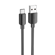 Кабель USB - Type-C Hoco X96 27W 100см 3A  (black)