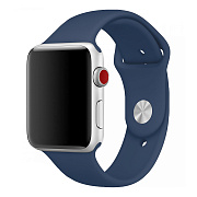 Ремешок - ApW Sport Band (повр. уп.) Apple Watch 42/44/45мм силикон на кнопке (L) (alaskan blue) 